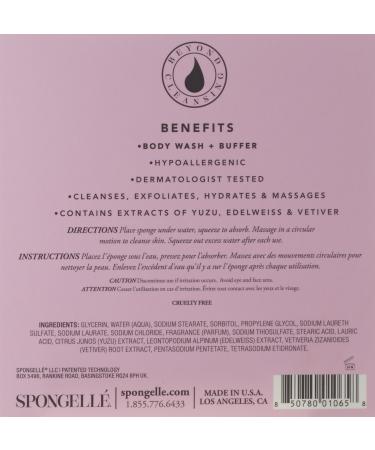 Spongelle Flower Boxed Bath Mitts Scented with French Lavender - 14+ Uses - Buy Online on GoSupps.com