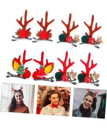 Beavorty 4 Pairs Christmas Hair Clips Antler Hair Clips Elk Hair Accessory Bill Hair Clips for Women Hair Clips for Kids Animal Horns Headpiece Antler Alligator Clips Christmas Costume - Buy Online on GoSupps.com