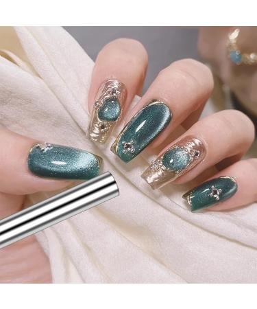 NICENEEDED Cat Eye Nail Magnet Tool Super Long Double Ended Nail Magnet Pen 3D Cat Eye Nail Polish Strong Magnet Wand Cat Eye Magnetic Stick for Handmade Nail Art 1 - Buy Online on GoSupps.com