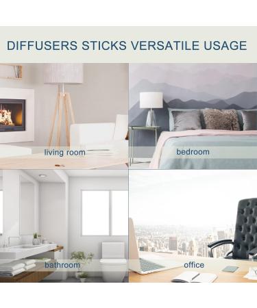 HOSSIAN Reed Diffuser Sticks - 50PCS 7-inch Aroma Fragrance Sticks for Home Ambiance - Primary Color Scent Sticks - Buy Online on GoSupps.com