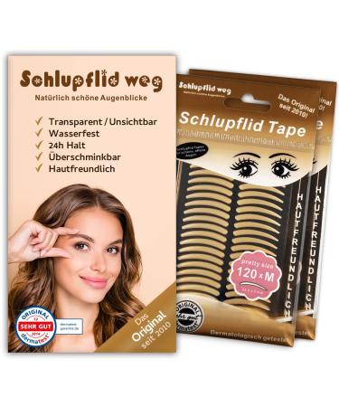 Sluepflid Tape "Pretty Size" (m) eyelid -like without op 240 pieces Small beauty helpers for hanging eyelids - slide powers strip - eyelid adhesive tape - dermatest note: very good