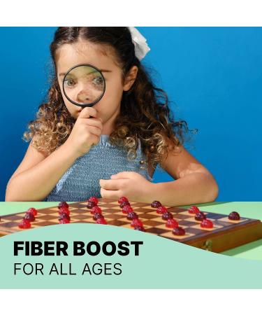 Poop Like a Champion Prebiotic Fiber Gummies - 6g High Fiber Snacks for Adults & Kids - Vegan, 90 Pectin Gummies - Digestive Health & Regularity Support - 7oz Resealable Bag - Buy Online on GoSupps.com