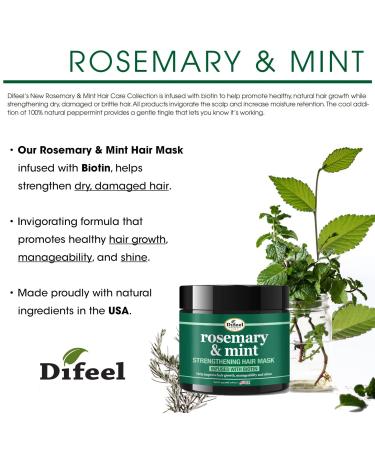 Buy Difeel Rosemary & Mint Biotin 4-PC Box Set | Shampoo Conditioner Hair Mask & Oil for Healthier Hair - International Shipping Available - Buy Online on GoSupps.com