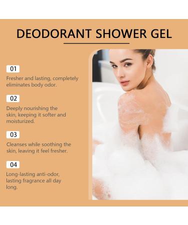  homomdy Set of 2 Persimmon anti-odor body shower gels natural deodorant to eliminate strong odors deeply purifying and moisturizing with persimmon extract fresher scent - Buy Online on GoSupps.com