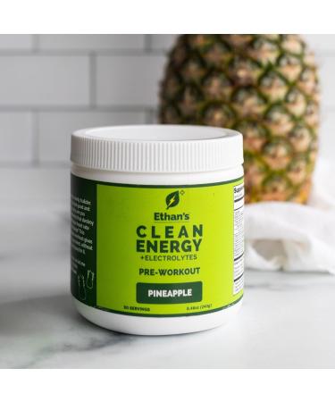 Ethan's Feel Good Pre-Workout & Hydration Drink Mix | Plant-Based Caffeine, Electrolytes, B-Vitamins - Pineapple Pineapple 8.46 Ounce (Pack of 1) - Buy Online on GoSupps.com
