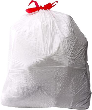 Amazon Basics Flextra Tall Kitchen Drawstring Trash Bags - 13 Gallon, 50 Count - Buy Online on GoSupps.com