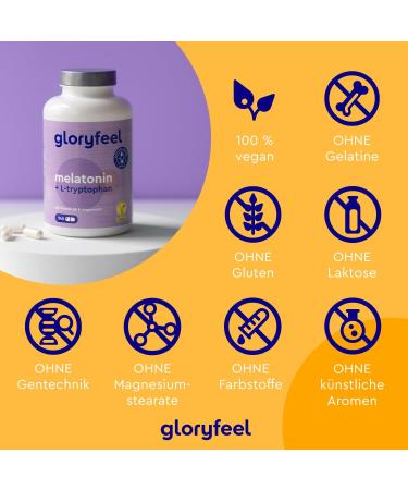 Melatonin Complex - High-Dose 240 Capsules with L-Tryptophan Vitamin B6 & Magnesium - 100% Vegan Lab Tested No Additives - Made in Germany - Buy Online on GoSupps.com