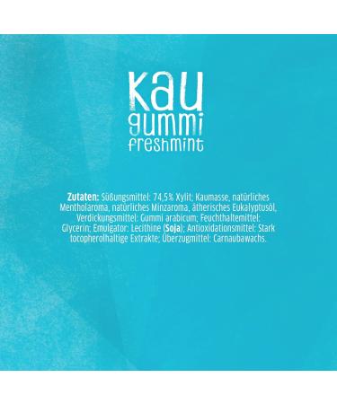 Buy Xucker Sugar-Free Dental Chewing Gum Fresh Mint | Vegan Xylitol Gum for Dental Care & Fresh Breath | 100g - Buy Online on GoSupps.com