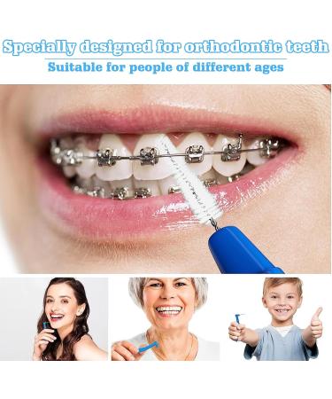 80-Piece Braces Toothbrush Set - Interdental & Orthodontic Cleaning Brushes for Effective Oral Hygiene - Buy Online on GoSupps.com