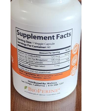 Wellova Women's Ashwagandha 60 Capsules + Women's D3 & K2 60 Capsules - Bundle - Buy Online on GoSupps.com