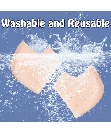 Silicone Heel Protectors for Cracked Heels - 8 Pack | Cushioned Inserts for Plantar Fasciitis Achilles Tendonitis & Blister Prevention | Moisturizing Callus Relief - Buy Online on GoSupps.com