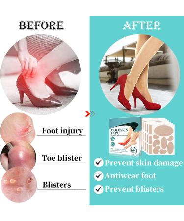 Foot Protector Stickers | Waterproof Shock Absorption Relief | Heel Care Tape Patch | Non-Woven Fabric for Ultimate Foot Care - Buy Online on GoSupps.com