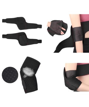 Elbow Brace Compression Sleeve - Sprained Elbows Tendonitis Arthritis basketball Baseball Golfer's Elbow Provides Pain Relief Elbow Immobilizer Support & Ease Pains Cubital Tunnel Syndrome and Sports Recovery (Large & X-Large Black) Large & X-Large Black