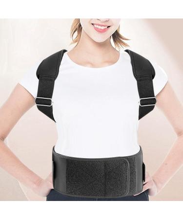 Milageto Back Posture Correction Belt Back Correction Strap Upright Back Straightener Men Comfortable Sturdy Hunchback Correction Belt S - Buy Online on GoSupps.com