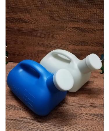 Wooluck 3000ml Urine Bottle for Men - Portable Pee Bottle with Lid for Travel Camping Hospital & Outdoor Use - White - Buy Online on GoSupps.com