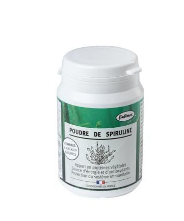 Bubimex - Spirulina Powder - 100% Natural Food Supplement for Dogs and Cats - Rich in Vitamins and Minerals - Energy Supply Support for Metabolism and the Immune System - 60g