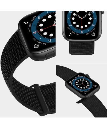 GZ GZHISY Sport Loop Nylon Band for Apple Watch 38mm-49mm, Dark Black - Stretchy Elastic Braided Strap for iPhone Watch, Breathable Replacement Wristband for Men and Women - Buy Online on GoSupps.com