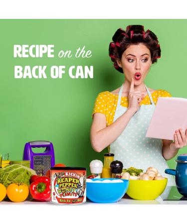 Kickin Carolina Reaper Pepper Honey Spicy Hot Peanuts 12oz - Ultimate Spicy Gourmet Gift Peanuts - Try if You Dare! - Buy Online on GoSupps.com