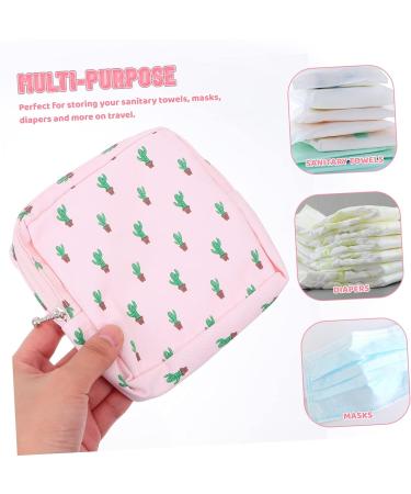 SEWOART 3 Pcs Aunt's Towel Storage Bag Set - Zipper Wallet & Cosmetic Holder for Sanitary Napkins and Lipstick - Chic Diaper Pad Organizer - Buy Online on GoSupps.com