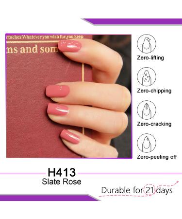 Lavender Violets 12ml Gel Nail Polish | Salon Quality Slate Rose-413 | UV LED Soak Off | Curing Manicure Pedicure - Buy Online on GoSupps.com