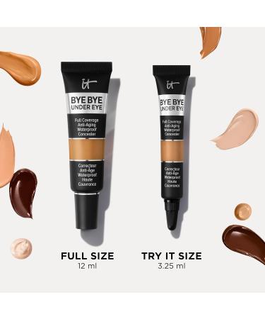 IT Cosmetics Bye Bye Under Eye Concealer - Full Coverage for Dark Circles Fine Lines & Redness - Waterproof Natural Finish - 35.5 Rich (Warm) - 0.11 fl oz - Buy Online on GoSupps.com