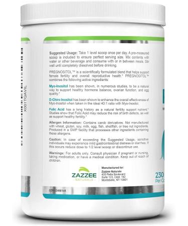 PREGNOSITOL Powder 230 Servings | 40:1 Ratio | Myo-Inositol D-Chiro-Inositol Folic Acid | Vegan Non-GMO | All Natural - Buy Online on GoSupps.com