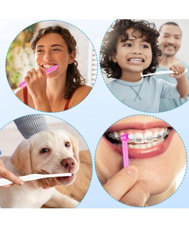 Interdental Toothbrush Set - Soft Fragrant Brushes for Orthodontic Care (2 Pack White/Pink) - Buy Online on GoSupps.com