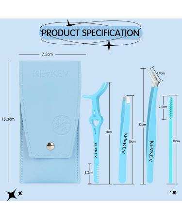 KevKev Lash Tweezers Set | 3 in 1 Eyelash Applicator Tool & Lash Brush for Perfect False Lashes | International Shipping Available - Buy Online on GoSupps.com