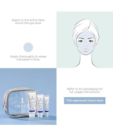 IMAGE Skincare Clear Cell 3-Step Regimen Set - Clear Pores & Healthy Skin | Holiday Limited Edition - 3.2 oz - Buy Online on GoSupps.com