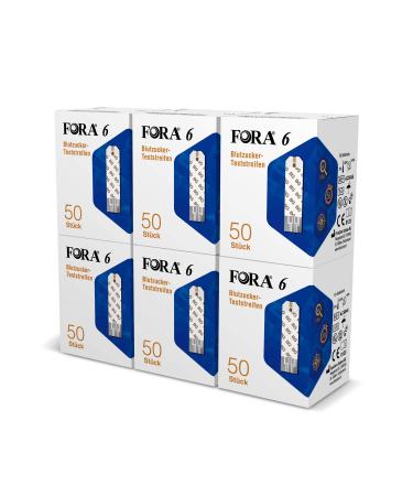 FORA Blood Glucose Test Strips 50pcs Vial Fora 6 Blood Glucose Vial *6