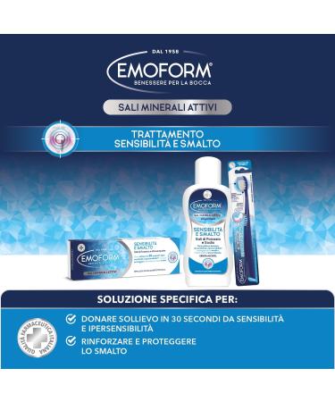  Emoform Emoform Sensitivity Toothpaste and Varnish with Potassium Salts 75ml - Relieves sensitivity and hypersensitivity in 30 seconds and helps protect against enamel erosion - Buy Online on GoSupps.com