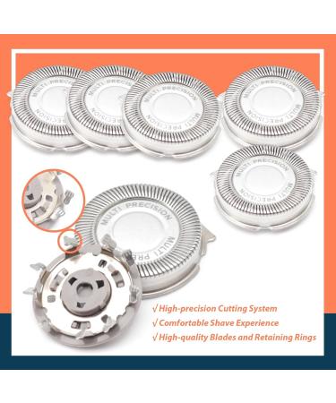 SH50 Shaving Head Blade Replacement for Norelco 5000 Series - 6Pcs Men s Electric Shaver Head with Retaining Rings - International Shipping - Buy Online on GoSupps.com
