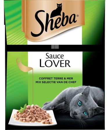 SHEBA Sauce Collection for Cats - 4 Delicious Varieties | 6 Packs of 12 x 85g | Perfect for Sauce Lovers Shop Internationally! - Buy Online on GoSupps.com
