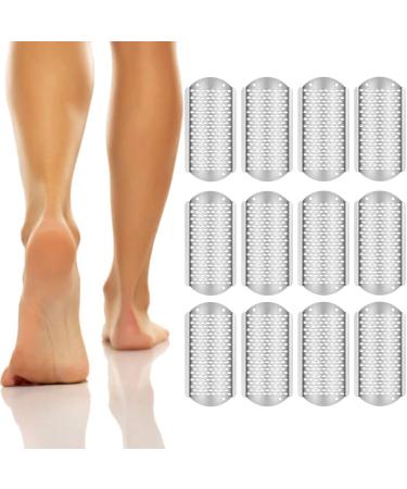 12 PCS Universal Foot Grater for Dead Skin  Stainless Steel Metal Foot Files Replacements  Callus Remover for Feet  Professional Foot Rasp  Sharp & Durable