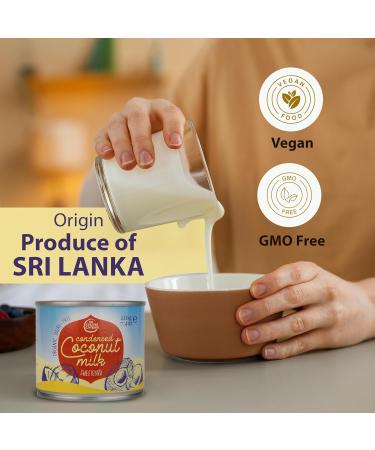 The Coconut Company Organic Condensed Coconut Milk Mixed with Sugar to Make a Rich Sugary Cream Use to add a sweet hit to desserts or as a topping for cakes 210g (Pack of 3) 210 ml (Pack of 3) - Buy Online on GoSupps.com