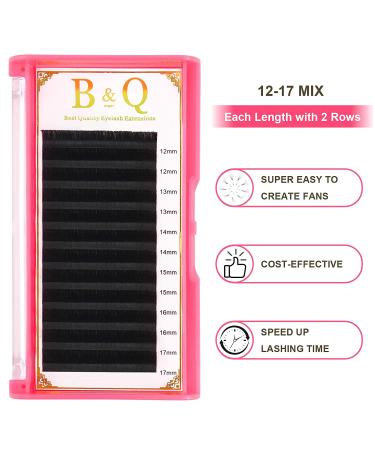 Easy Fan Blooming Self Fanning Volume Lashes D-0.07 12-17mm | C CC D DD Curl | .03 .05 .07 .10 | 9-25mm - Buy Online on GoSupps.com
