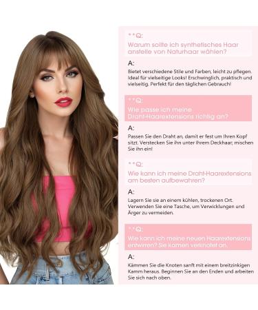 Silk-Co Adjustable Hair Extensions with Rubber Bands - Long Corrugated Synthetic Hair with Clips 60cm Dark Blonde & Silver Gray Highlights - Buy Online on GoSupps.com