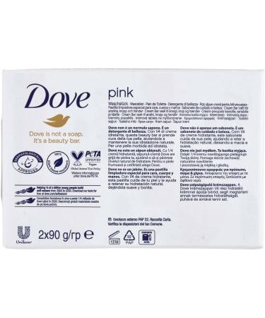  Dove Dove Beauty Cream Bar Solid Soap Various fragrances 2 x 90 g (4 units Pink) - Buy Online on GoSupps.com