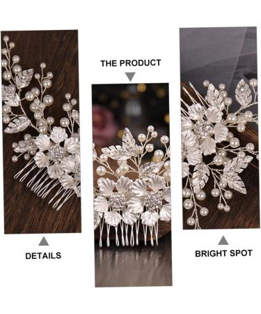 Ipetboom Flower Comb Bridesmaid Abs Crystal Comb Flowers - Buy Online on GoSupps.com