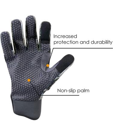 SPIKA Camouflage Fingerless and Full Finger Gloves Touchscreen Non-Slip Outdoor Sports Working Camping Hiking Cycling Climbing Hunting Gloves Biarri Full Finger Medium - Buy Online on GoSupps.com