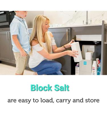 Block Salt for Water Softeners Original Pure Grade A Food Quality Salt - 2 Bags (Each Bag Contains 2 Salt Blocks) Total 8kg - Buy Online on GoSupps.com