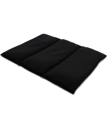 Buy Large 40x30cm Black Rapeseed Pillow - 3-Chamber Heat Pad Grain Pillow - Ideal for Relaxation & Comfort | International Shipping Available - Buy Online on GoSupps.com