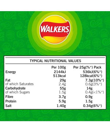 Walker Pickled Onion Crisps Multipack (6x25g) Pack Of 3 - Buy Online on GoSupps.com