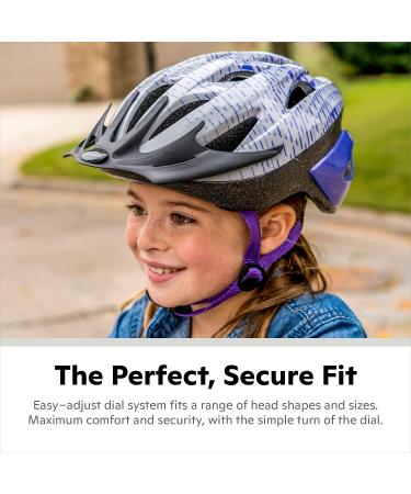 Schwinn Thrasher Kids Bike Helmet - Boys & Girls, 50-54cm, Ages 5-8, Lightweight, Detachable Visor, CPSC Certified - Blue Child - Buy Online on GoSupps.com