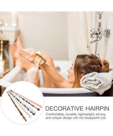 Lurrose 6pcs Leopard Printed Acetate Hair Sticks - Vintage Chinese Hair Pins & Styling Accessories for Women - Buy Online on GoSupps.com