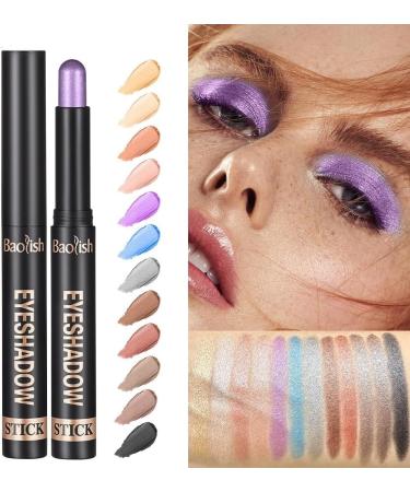  HULUBO Eyeshadow pen cream eyeshadow brightener stick waterproof eyeshadow stick for effortless smoky or natural eye makeup (9#) - Buy Online on GoSupps.com