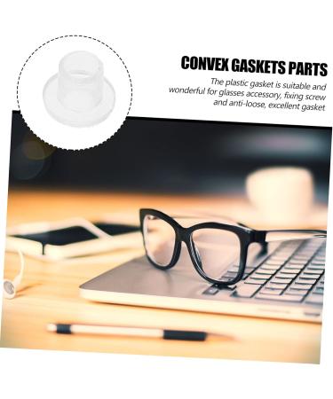 Uonlytech 2 Glasses Convex Gasket Optical Shop Convex Gaskets Fixing Glasses Plastic Gaskets Sunglasses Washer - Buy Online on GoSupps.com