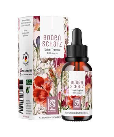NaturTreu Selen drops high -dose 50ml vegan - 200 g selenium liquid per daily dose - with a sweet taste - sodium selenite 100% natural & without additives - Buy Online on GoSupps.com