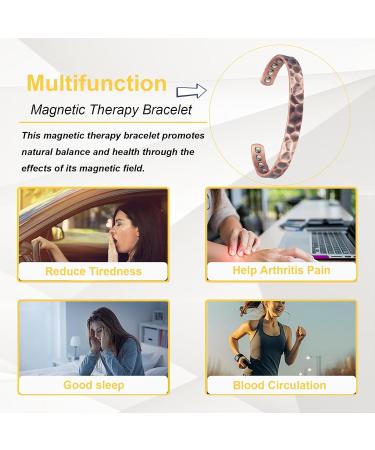 Shop Magnetic Copper Bracelets for Women - 99.9% Pure Adjustable Vintage Jewelry - Buy Online on GoSupps.com