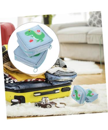 Healifty 2pcs Aunt's Towel Storage Bag Travel Makeup Bag - For Women Traveling, Menstrual Period & Nursing Pad Holder - Nylon Material - Buy Online on GoSupps.com
